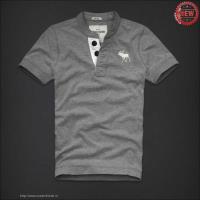 heren abercrombie and fitch henley tee korte t-shirt grijs moose logo Nieuwe Stijl t398c272